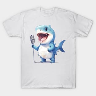 Great White Shark Singing T-Shirt